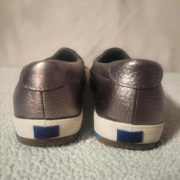 Keds Penny Loafer/Sneaker Hybrid Metallic Gray Comfort Insole - Size 8.5 - Picture 5 of 9